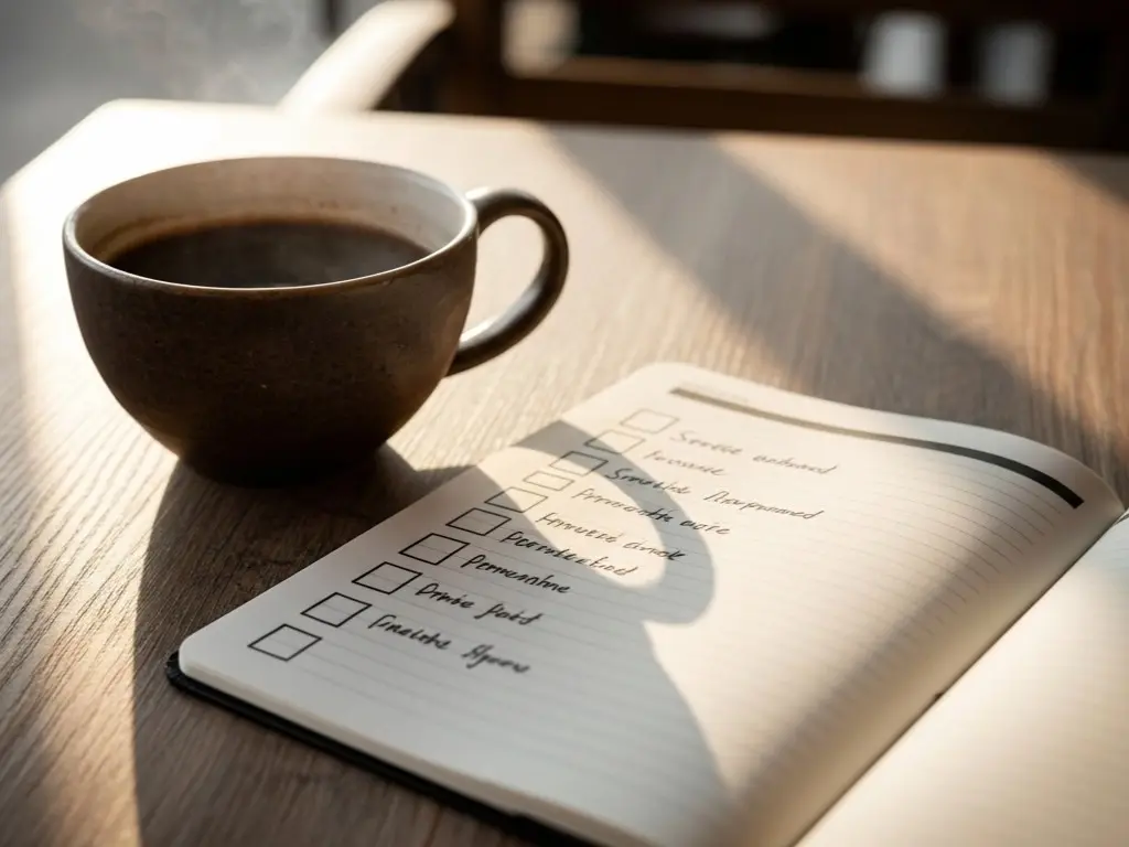 コーヒーとノート