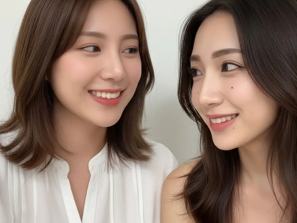 タイプの違う二人の女性