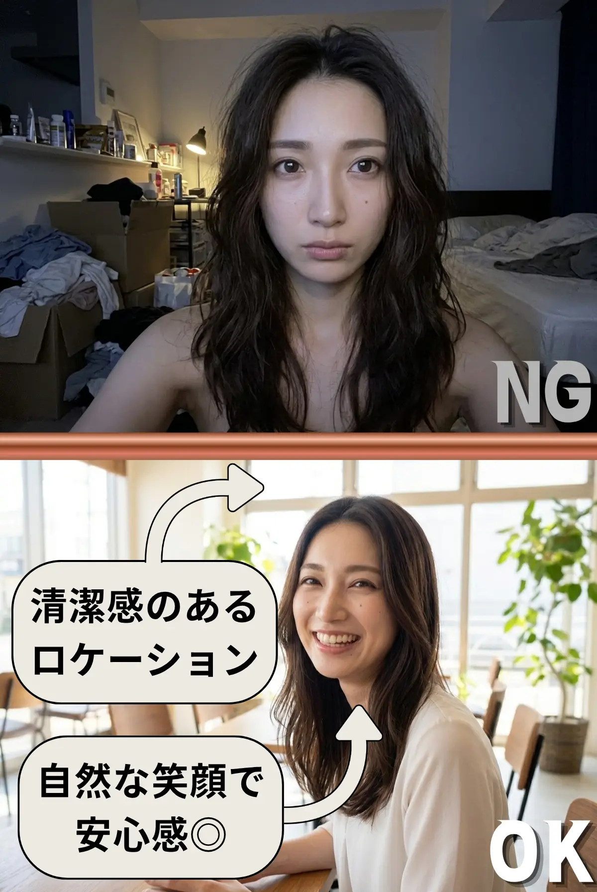NGとOKの比較